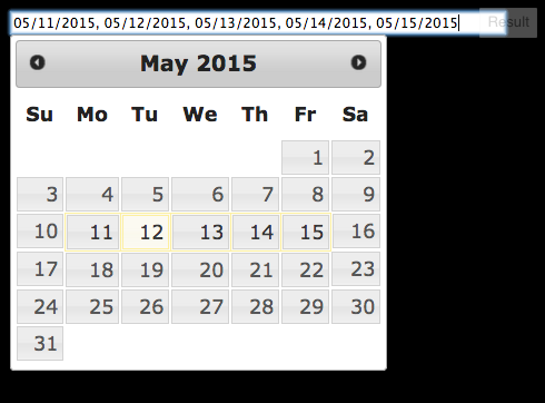 Multidatespickr multidatespickr input